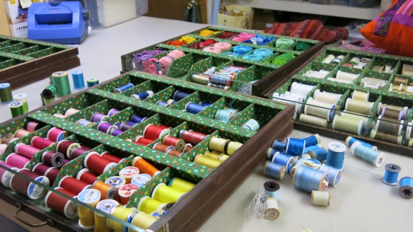It makes me so happy to see all these threads organized by color!