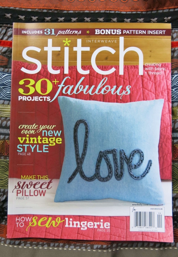 Winter 2014 issue of Stitch Magazine